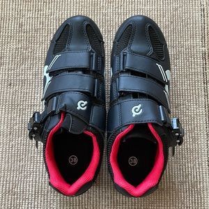 Brand new Peloton (tried once) spin shoes available to ship immediately.